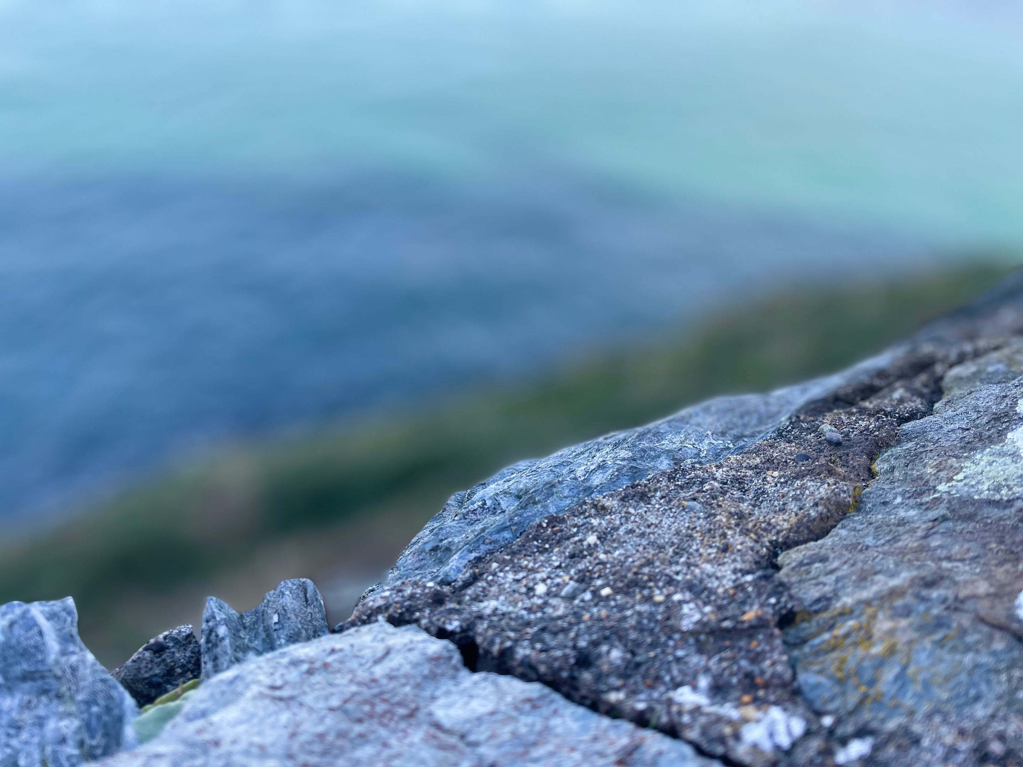 Rocks On Cliff